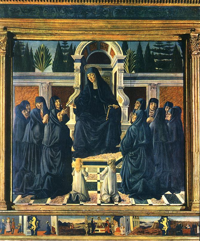 Saint Monica Enthroned, by Francesco Botticini
